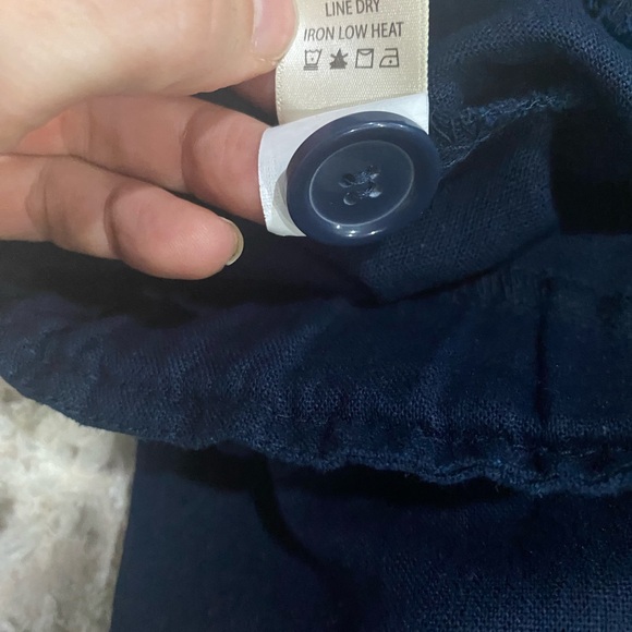 Max Studio Dark Blue Buttoned High waist Wide leg size XS - Picture 4 of 5